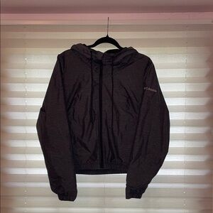 Women’s Columbia Dark Gray Hooded Windbreaker